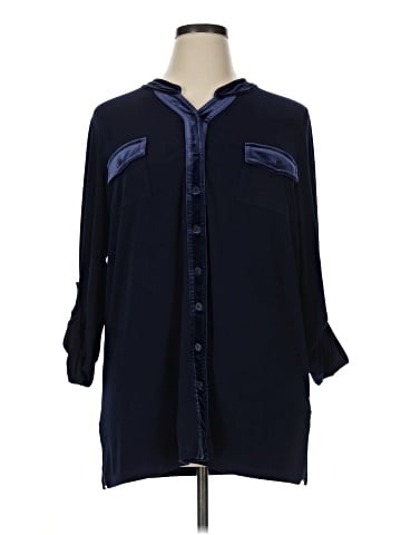 Susan Graver 3/4 Sleeve Blouse (view 1)
