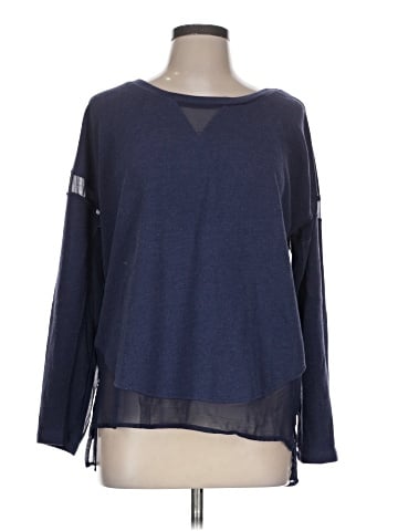 Blue Saks Fifth Avenue Pullover Sweater (view 1)