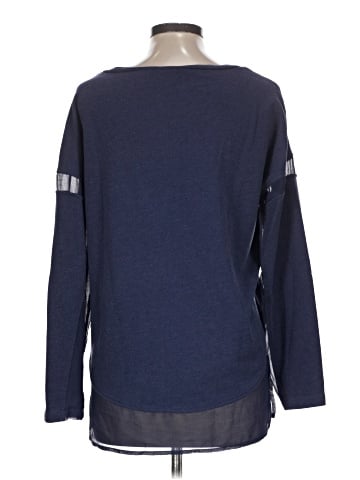 Blue Saks Fifth Avenue Pullover Sweater (view 2)
