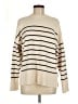 Zara Stripes Ivory Turtleneck Sweater Size M - photo 1