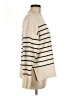 Zara Stripes Ivory Turtleneck Sweater Size M - photo 4
