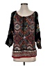 Lola 100% Rayon Black 3/4 Sleeve Blouse Size S - photo 1