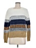 Fate Color Block Ivory Pullover Sweater Size M - photo 1