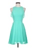 GB Solid Teal Cocktail Dress Size XS - photo 1