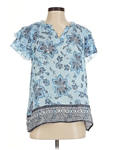 NANETTE Nanette Lepore Short Sleeve Blouse (view 1)