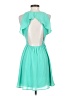GB Solid Teal Cocktail Dress Size XS - photo 2