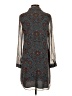 CAbi 100% Polyester Paisley Teal Casual Dress Size XS - photo 2