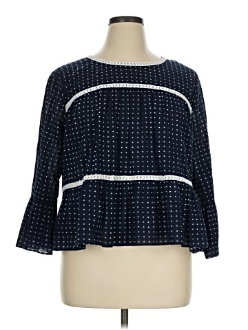 Crown & Ivy 3/4 Sleeve Blouse (view 1)