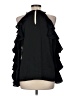 CeCe 100% Polyester Black Sleeveless Blouse Size M - photo 2