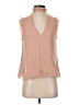 Alexis 100% Silk Tan Sleeveless Silk Top Size XS - photo 1