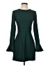 Leith Solid Green Casual Dress Size XS - photo 1