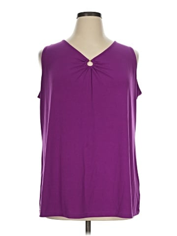 Susan Graver Sleeveless T-Shirt (view 1)