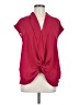 Trouve 100% Polyester Pink Short Sleeve Blouse Size M - photo 1
