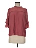 Monteau 100% Polyester Burgundy 3/4 Sleeve Blouse Size M - photo 1