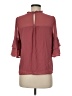 Monteau 100% Polyester Burgundy 3/4 Sleeve Blouse Size M - photo 2