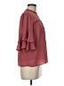 Monteau 100% Polyester Burgundy 3/4 Sleeve Blouse Size M - photo 4
