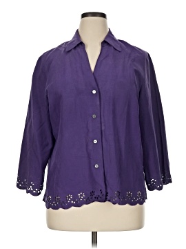 Judith Hart 3/4 Sleeve Silk Top