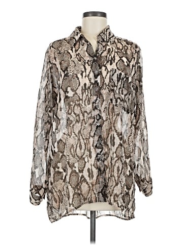 Olivaceous Long Sleeve Blouse (view 1)