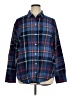 Old Navy 100% Cotton Plaid Blue Long Sleeve Button-Down Shirt Size XL (tall) - photo 1
