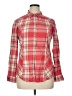 Maurices 100% Cotton Plaid Red Long Sleeve Button-Down Shirt Size XL - photo 1