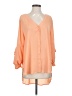 Belle + Sky Orange 3/4 Sleeve Blouse Size XXS - photo 1