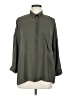 Forever 21 100% Polyester Solid Gray 3/4 Sleeve Blouse Size M - photo 1