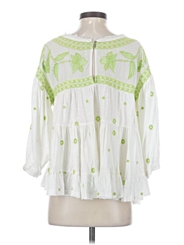 Free People 3/4 Sleeve Blouse (view 2)