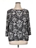 JM Collection Black 3/4 Sleeve Blouse Size XL - photo 1