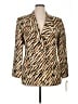 Teri Jon by Rickie Freeman Animal Print Gold Blazer Size 14 - photo 1