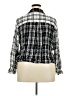 Lane Bryant 100% Rayon Plaid Black 3/4 Sleeve Button-Down Shirt Size 22 - photo 2