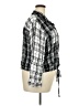 Lane Bryant 100% Rayon Plaid Black 3/4 Sleeve Button-Down Shirt Size 22 - photo 4
