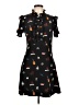 Sandro Print Black Casual Dress Size Lg (3) - photo 1