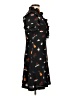 Sandro Print Black Casual Dress Size Lg (3) - photo 4
