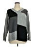 Essentials Color Block Gray Pullover Sweater Size XL (estimated) - photo 1