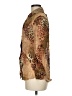 Carabella Collection Animal Print Brown Long Sleeve Blouse Size M - photo 5