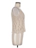 Hem & Thread 100% Acrylic Ivory Sleeveless Top Size M - photo 4