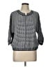Nic + Zoe Houndstooth Gray Pullover Sweater Size L - photo 1