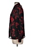 Notations 100% Polyester Print Black Long Sleeve Blouse Size M - photo 5