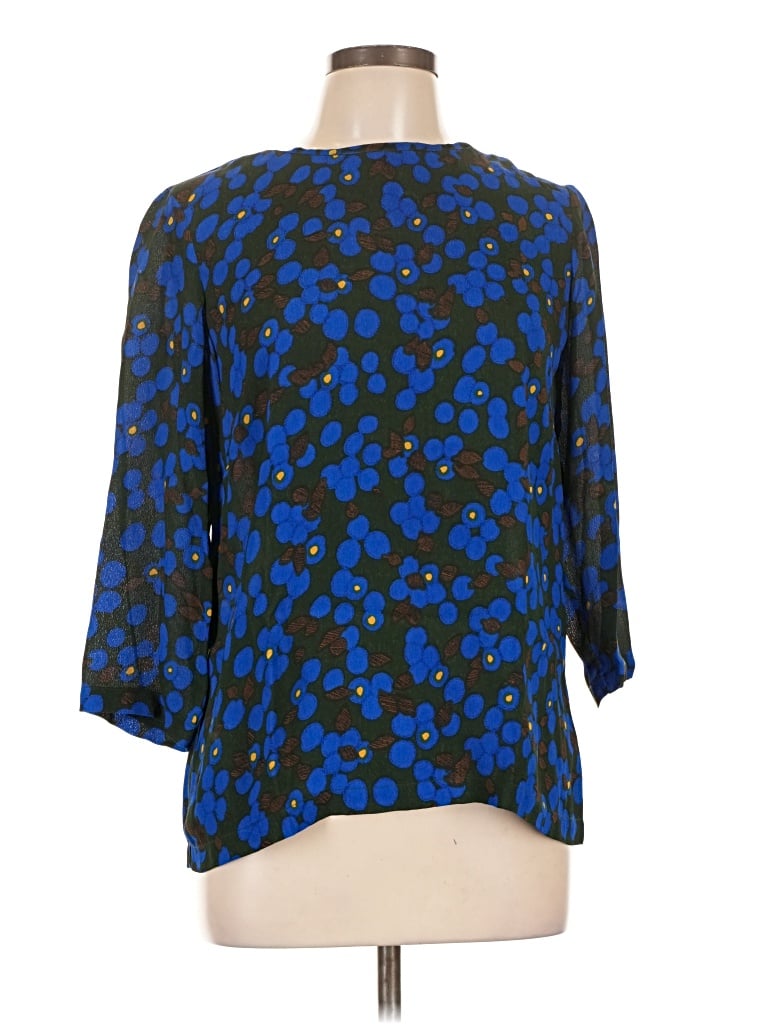 Pre-owned Toast 3/4 Sleeve Blouse In Blue