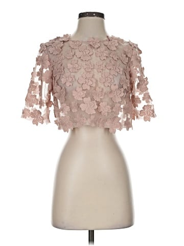 Teri Jon by Rickie Freeman Short Sleeve Blouse (view 1)