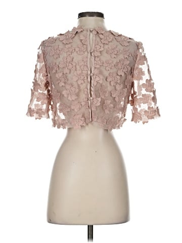 Teri Jon by Rickie Freeman Short Sleeve Blouse (view 2)