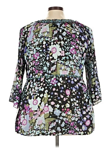 NY Collection 3/4 Sleeve Blouse (view 2)