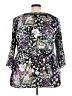 NY Collection 100% Polyester Purple 3/4 Sleeve Blouse Size 3X - photo 2