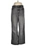 Zara Chevron-herringbone Gray Jeans Size 6 - photo 1