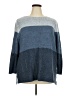 Faded Glory 100% Acrylic Color Block Blue Pullover Sweater Size 3X - photo 1