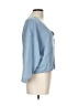 Pristine 100% Cotton Blue 3/4 Sleeve Top Size L - photo 4