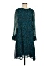 L.K. Bennett 100% Polyester Animal Print Teal Multi Color Cocktail Dress Size 6 - photo 1