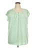 Fresh Green Short Sleeve Top Size 3X - photo 1