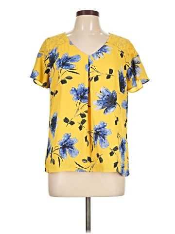 Skies Are Blue Short Sleeve Blouse (view 1)