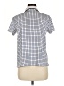 Lands' End 100% Cotton Checkered-gingham Blue Short Sleeve Polo Size M (petite) - photo 2